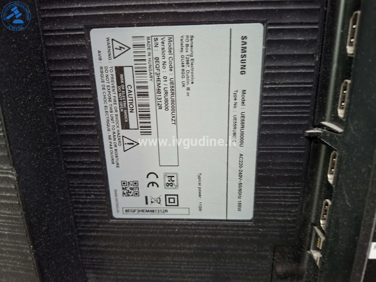 Foto 4 — (Lotto n.6) Smart TV Samsung 55" UE55RU8000 (4K 2019) + TV LCD Samsung 32" LE32C450 (2010)
